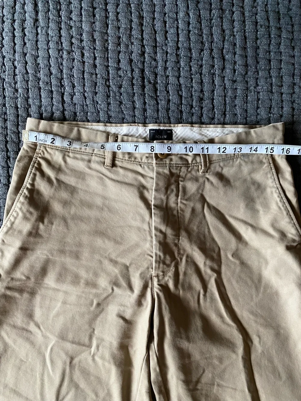 J Crew Men's Khaki Classic Relaxed Fit Chinos 100% Cotton Size W 30 L 32